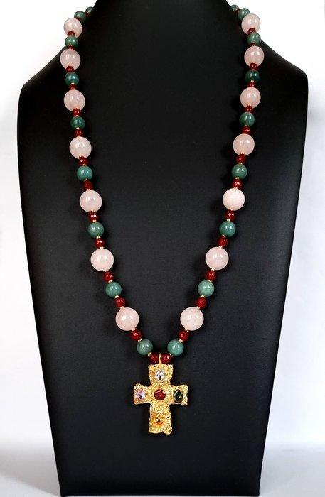 Gemengde edelstenen - Ketting - Schat van geloof -, Antiek en Kunst, Antiek | Boeken en Manuscripten