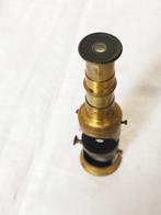 Microscoop - Ancien - 1890 - Frankrijk - de voyage en laiton, Verzamelen