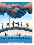 Industrial and Organizational Psychology 9780470129180, Paul E. Spector, Paul E. Spector, Verzenden