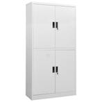 vidaXL Armoire de bureau Gris clair 90x40x180 cm Acier, Maison & Meubles, Verzenden, Neuf