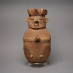 Chancay, Pérou Terre cuite Vase anthropomorphe. 1000-1425