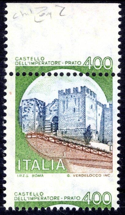 Italiaanse Republiek 1980 - Kasteel van de Keizer - Prato -, Postzegels en Munten, Postzegels | Europa | Italië