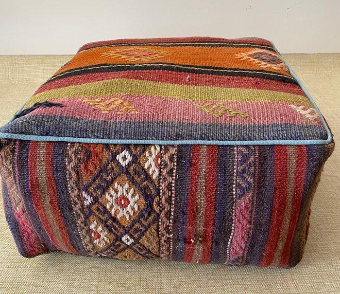 Kelim Poef - Kelim - 48 cm - 48 cm, Antiek en Kunst, Kunst | Designobjecten