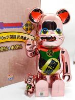 BE@RBRICK BEARBRICK Maneki Neko “Lucky Fortune 2” Peach Gold