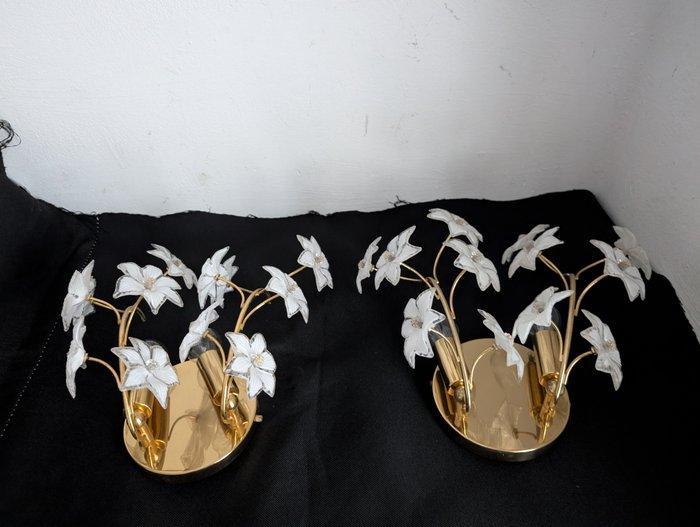 Wandkandelaar (2) - Glas, Antiek en Kunst, Curiosa en Brocante