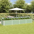 vidaXL Plantenbak Groen 320 x 80 x 45 cm Staal, Verzenden, Nieuw