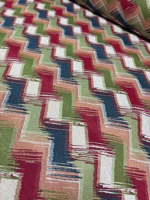 Tissu dameublement Gobelin, motif exclusif zigzag, Antiek en Kunst, Antiek | Tapijten, Tafelkleden en Textiel