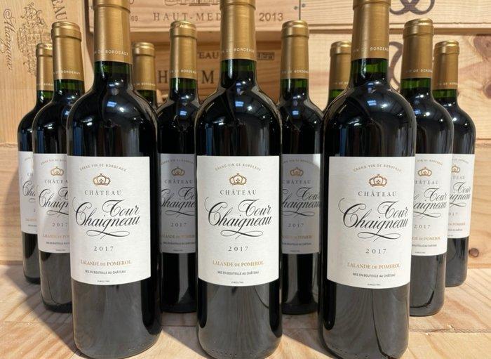 2017 Château Tour Chaigneau - Lalande-de-Pomerol - 12, Verzamelen, Wijnen