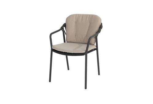 Taste by 4 Seasons Manitoba stapelbare tuinstoel antraciet |, Tuin en Terras, Tuinsets en Loungesets
