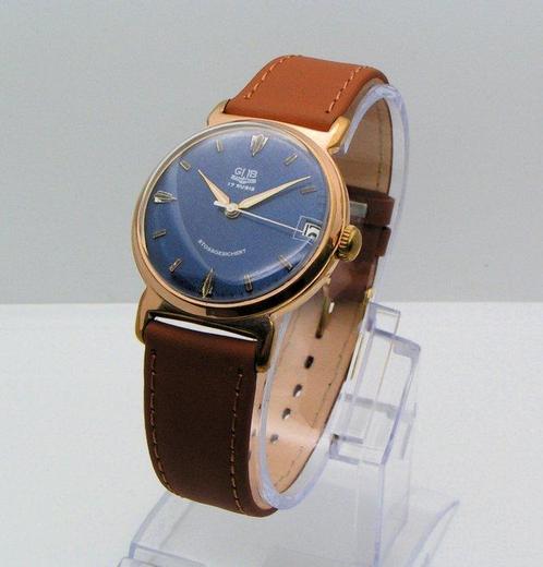 GUB Glashütte - Stossgesichert - cal. 69.1 - Zonder, Handtassen en Accessoires, Horloges | Heren