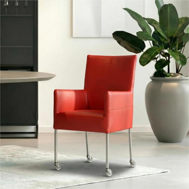 Set van 10 Leren eetkamerstoelen Spark - Toledo Ferrari, Maison & Meubles, Chaises, Enlèvement ou Envoi