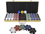Texas Finest Golden Pokerset 500 zware Pokerchips - Casino, Verzenden, Zo goed als nieuw