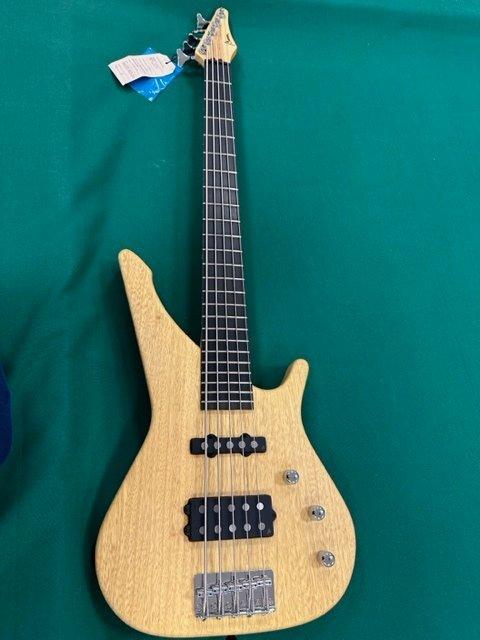 MANNE - Newport BN5 natural korina - - 5-snarige elektrische, Muziek en Instrumenten, Snaarinstrumenten | Gitaren | Akoestisch