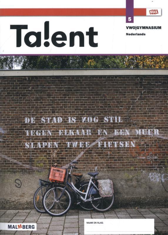 Talent 5 vwo/gymnasium Nederlands 9789402077636 Tenter, Boeken, Schoolboeken, Gelezen, Verzenden