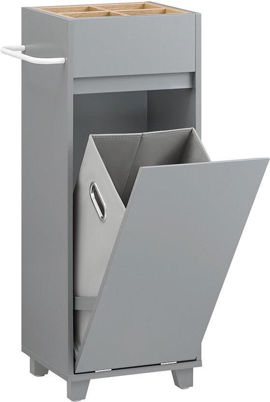 2dekans | SoBuy BZR159-DG Waskast - Grijs Houten Onderkast, Elektronische apparatuur, Wasmachines, Ophalen of Verzenden