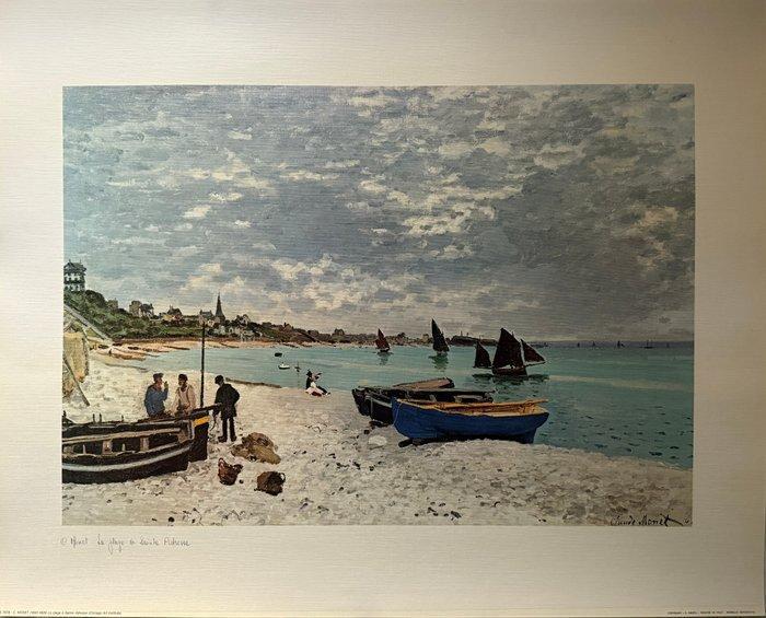 Claude Monet (1840-1926) - LA Plage à Sainte-Adresse, Antiquités & Art, Antiquités | Autres Antiquités