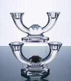 Val Saint Lambert - Kandelaar Val Saint Lambert - Twee, Antiek en Kunst, Antiek | Glaswerk en Kristal