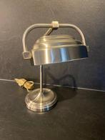 Bureaulamp - verstelbare bankierslamp - Chroom mat - model, Antiek en Kunst