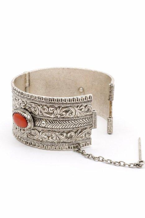 Koraal - Zilver - Armband, Antiquités & Art, Art | Art non-occidental