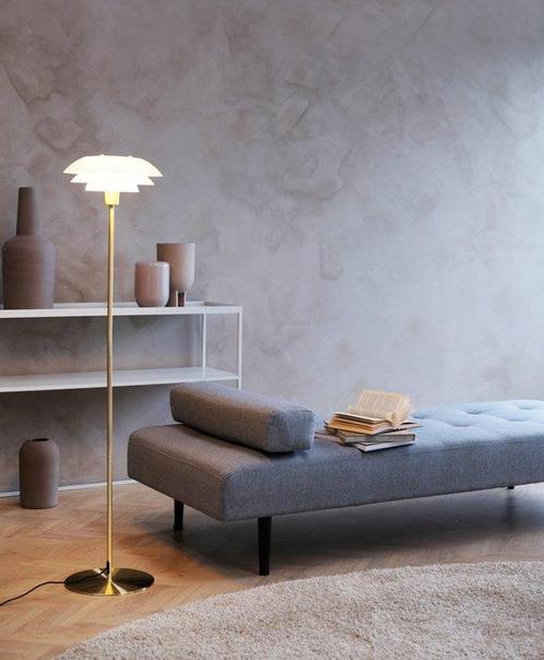 Dyberg Larsen - Staande lamp - DL31 - Opaal / Messing -, Antiek en Kunst, Antiek | Verlichting