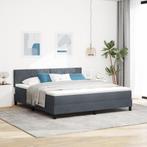 vidaXL Boxspring Bed met Matras Donkergrijs Super King, Huis en Inrichting, Slaapkamer | Bedden, Verzenden, Nieuw