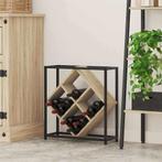 vidaXL Wijnrek Sonoma Eik 51x18x52,5 cm Gelaagd Hout, Verzenden, Nieuw