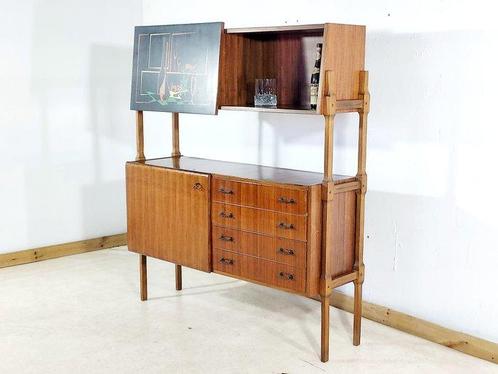 Credenza - Hout, Metaal - Credenza bar, Antiek en Kunst, Kunst | Designobjecten