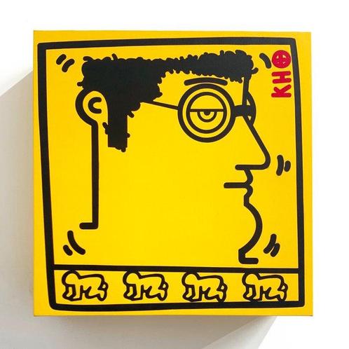 IABO (1980) - Radiant Baby (K. Haring-portrait), Antiek en Kunst, Kunst | Schilderijen | Modern