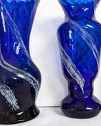 Vaas (3) - Glas-in-lood - Latticino / Murano-stijl, Antiek en Kunst