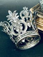 Paar antieke zilveren kronen (2) - Zilver - 1850-1900, Antiek en Kunst