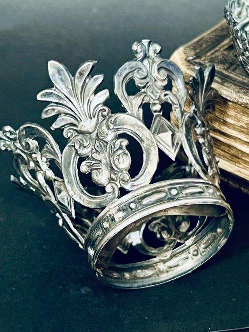 Paar antieke zilveren kronen (2) - Zilver - 1850-1900, Antiek en Kunst, Kunst | Niet-Westerse kunst