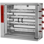 Kippenspit | 4 Spitten | Voor 24 Kippen | 230V | Gas |, Verzenden