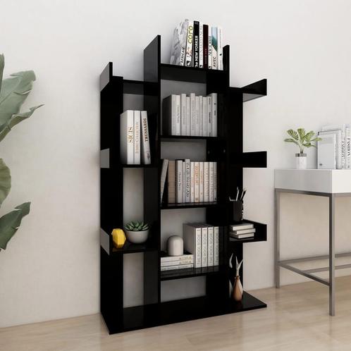 vidaXL Boekenkast 86x25,5x140 cm bewerkt hout zwart, Huis en Inrichting, Kasten | Boekenkasten, Nieuw, Verzenden
