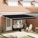 vidaXL Inklapbare Luifel Zwart 450 × 300 cm Polyester,, Verzenden, Nieuw