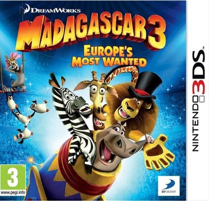Madagascar 3 Europes Most Wanted (Losse Cartridge), Games en Spelcomputers, Games | Nintendo 2DS en 3DS, Zo goed als nieuw, Ophalen of Verzenden
