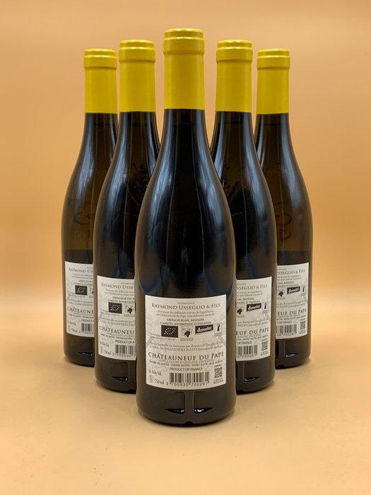 2025 Raymond Usseglio - Châteauneuf-du-Pape - 6 Flessen, Verzamelen, Wijnen