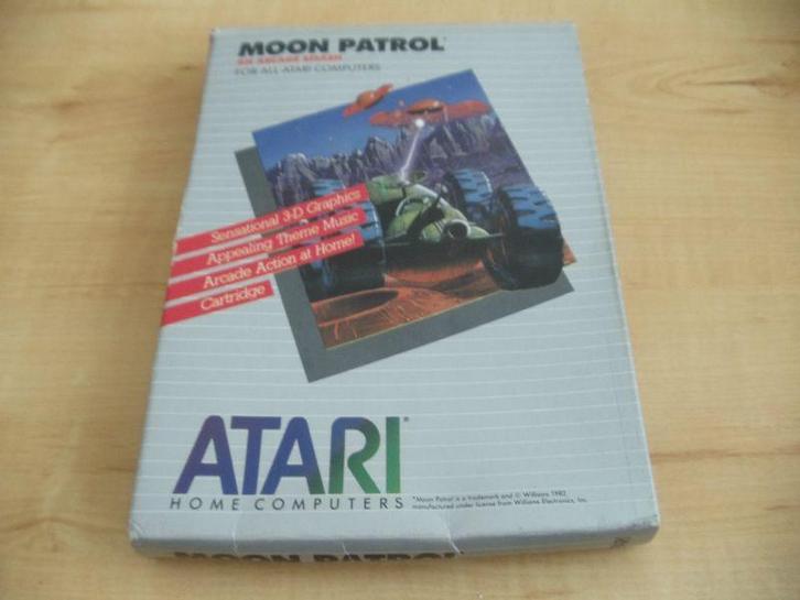 Moon Patrol-Standaard (Atari XE) Gebruikt, Games en Spelcomputers, Games | Atari, Ophalen of Verzenden