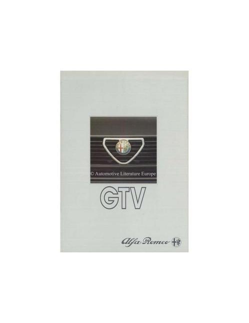 1984 ALFA ROMEO GTV BROCHURE NEDERLANDS, Livres, Autos | Brochures & Magazines, Enlèvement ou Envoi