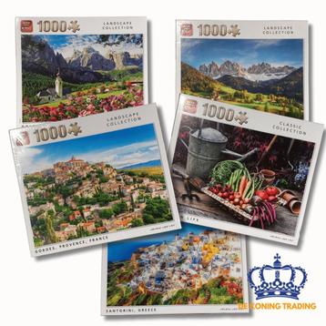Set van 5x King Puzzels – Classic & Landscape Collection beschikbaar voor biedingen