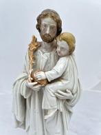 A.Ve.M - Beeld, Heilige Jozef met kind Jezus - 36 cm -, Antiek en Kunst