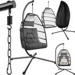 Egg Hangstoel - Binnen en buiten - Tot 150kg - Donkergrijs -, Huis en Inrichting, Verzenden, Nieuw