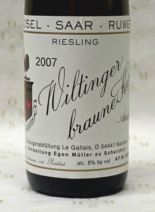 2007 Egon Müller, Weingut Le Gallais Wiltinger Braune Kupp,, Verzamelen, Wijnen
