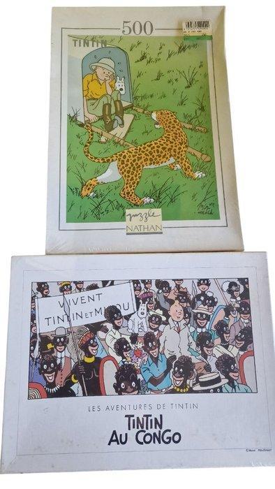 Tintin - 2 Tintin au Congo - Ancien Puzzle 500pc. - C- Hergé, Boeken, Stripverhalen