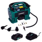 Accu compressor 20V - 2.0Ah | Incl. 2 accus en snellader, Verzenden, Nieuw