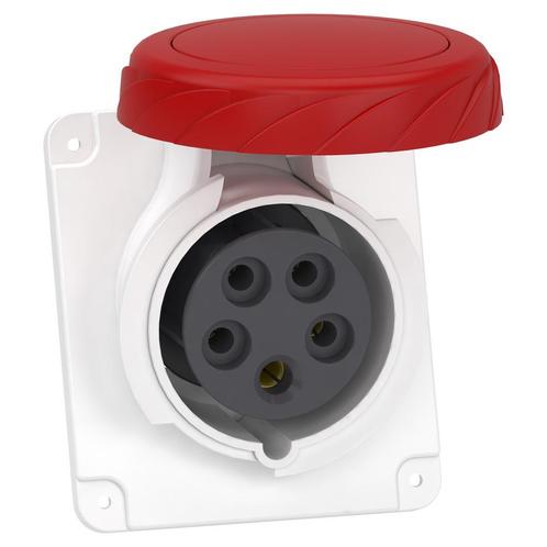 Hoekpaneelstopcontact PratiKa 16A 5P 400V IP67 - PKF16F735, Doe-het-zelf en Bouw, Elektriciteit en Kabels, Verzenden