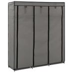 vidaXL Armoire avec compartiments et barres Gris
