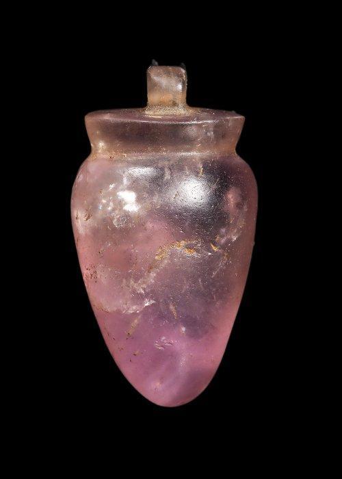 Oude Egypte, late periode Amethist Grote Hart Hanger - ZEER, Antiek en Kunst, Antiek | Overige Antiek