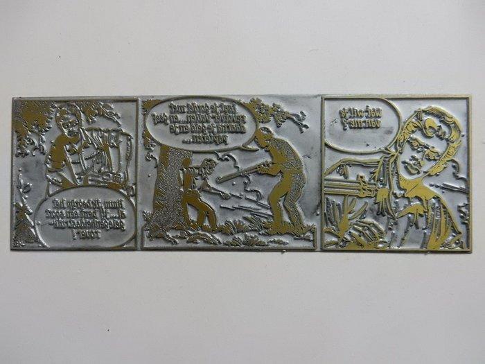 Bessy - 6 metalen drukplaatjes - Standaard uitgeverij, Boeken, Stripverhalen