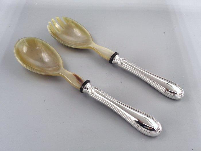 GREGGIO Argenteria - Bestekset (2) - Engels - .800 zilver -, Antiek en Kunst, Antiek | Zilver en Goud