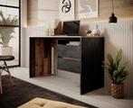 Meubella | Bureau eiken grijs 125x51x75 met lades